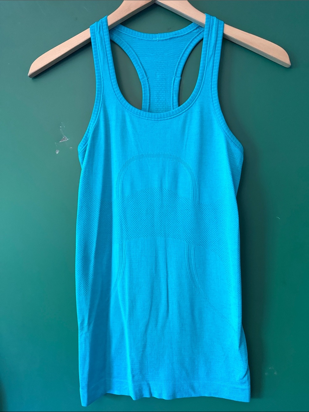 lululemon athletica Bright Turquoise Racerback Tank Activewear Yoga Womens S